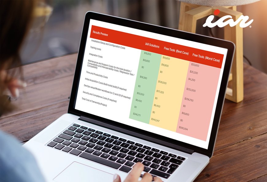 IAR Unveils the TCO Calculator: A Breakthrough for Embedded Engineering